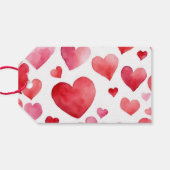 Étiquettes-cadeau Joyeux Valentines Jour Drôle Chat Noir (Dos (Horizontal))