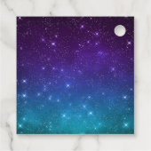 Étiquettes Cadeau Joyeux Vampires du parti Halloween violet (Dos)