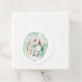 Étiquettes Cadeau Julskandinaviska Gnome (En situation)