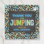 Étiquettes Cadeau Jump Trampoline Anniversaire Fête Fournitures Cade (Dos)