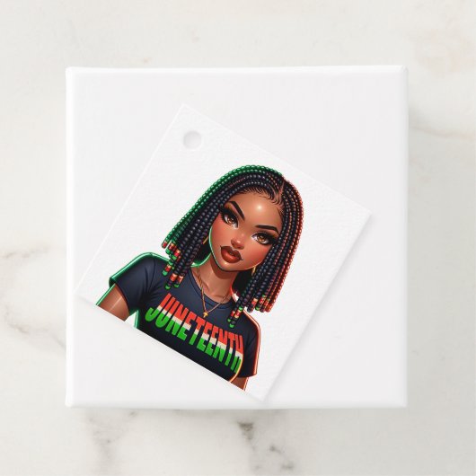 Étiquettes Cadeau Junet1 Afrocentric (En situation)