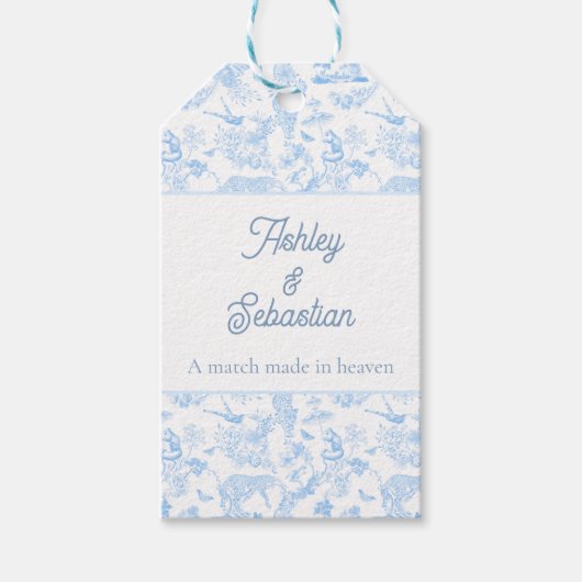 Étiquettes-cadeau Jungle Pré Prépa Toile Chinoiserie (Devant)