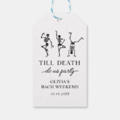 Étiquettes-cadeau Jusqu'à ce que la mort nous sépare Enterrement de (Dos)