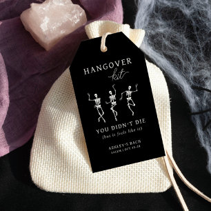 Étiquettes-cadeau Jusqu'à la mort Do us Party Hangover Kit