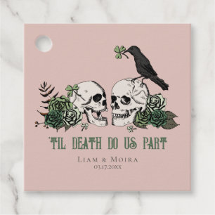 Étiquettes Cadeau Jusqu'à la mort gothique St Patricks Day floral cr