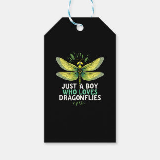 Étiquettes-cadeau Just a Boy who loves Dragonflies. Dragonflies Drag