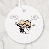 Étiquettes Cadeau Just married (Devant)