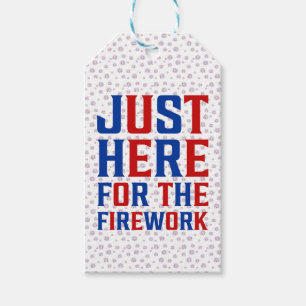 Étiquettes-cadeau Juste Ici Pour Le Feu D'Artifice Drôle Pour Deux