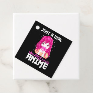 Étiquettes Cadeau Juste Une Fille Qui Aime Vraiment Anime