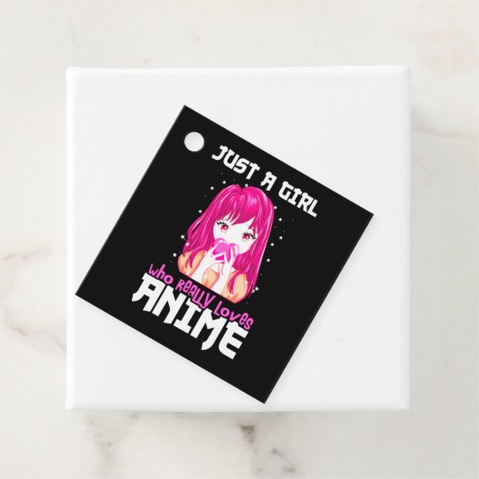 Étiquettes Cadeau Juste Une Fille Qui Aime Vraiment Anime (En situation)