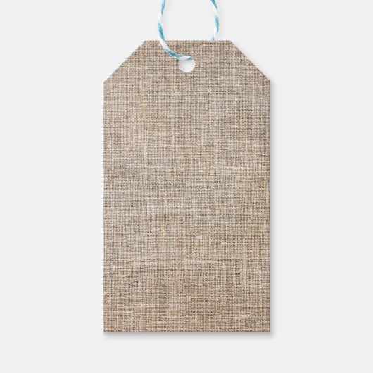Étiquettes-cadeau Jute Textile (Devant)
