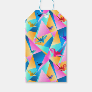 Étiquettes-cadeau Kaléidoscope d'origami