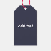 Étiquettes-cadeau Kaleidoscope noir, blanc et rouge (Dos)