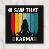 Étiquettes Cadeau Karma Saw (Devant)