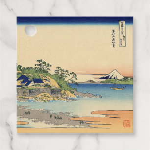 Étiquettes Cadeau Katsushika Hokusai Enoshima dans la province de Sa