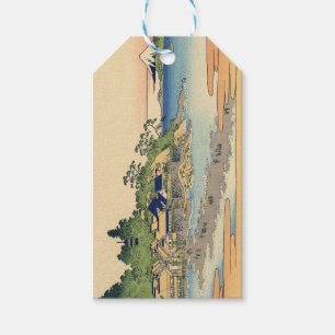 Étiquettes-cadeau Katsushika Hokusai Enoshima dans la province de Sa