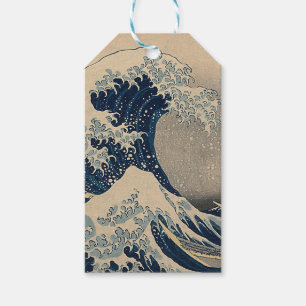 Étiquettes-cadeau Katsushika Hokusai. La Grande Vague au large de Ka
