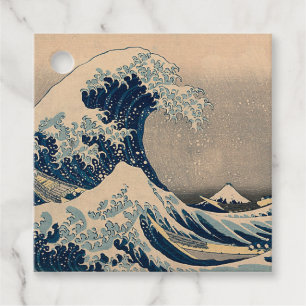 Étiquettes Cadeau Katsushika Hokusai. La Grande Vague au large de Ka