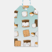 Étiquettes-cadeau Kawaii S'mores Camping Anniversaire Merci Favorise (Dos)