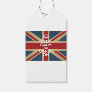 Étiquettes-cadeau Keep Calm and Carry