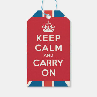 Étiquettes-cadeau Keep Calm and Carry On