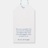 Étiquettes-cadeau Kent Island Destination Wedding Bienvenue (Dos)