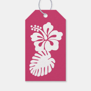 Étiquettes-cadeau Ketmie tropicale dans l'étiquette de cadeau de