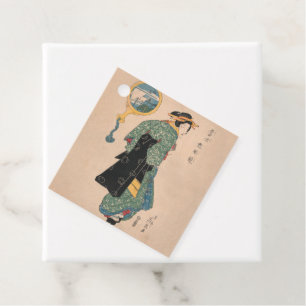 Étiquettes Cadeau Kimono Woman Courtesan