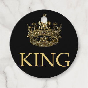 Étiquettes Cadeau King and Crown Royal Emblem