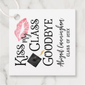 Étiquettes Cadeau Kiss My Class Goodbye Funny Graduation (Devant)