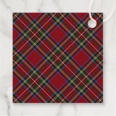 Étiquettes Cadeau Kit de pot-pourri de vacances à tartan rouge class (Dos)