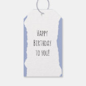 Étiquettes-cadeau Kitten blanc dans une Tea up (Dos)