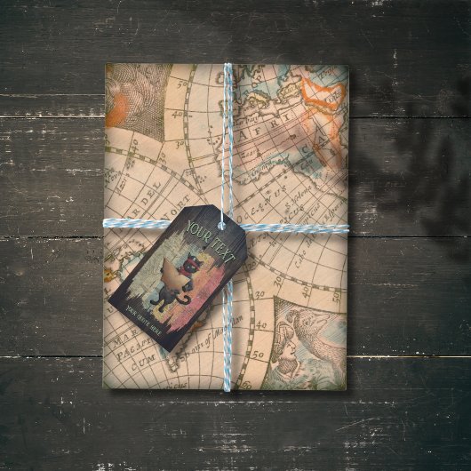 Étiquettes-cadeau Kitty Buccaneer's Sunset Quest
