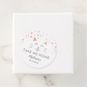 Étiquettes Cadeau Kitty Chat Rose Me ramener à la maison (En situation)