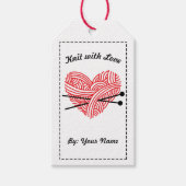 Étiquettes-cadeau Knit with Love / Care Instructions ・ Artisanat (Devant)