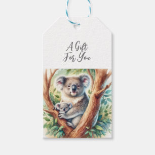 Étiquettes-cadeau Koala animal sauvage