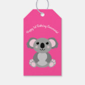 Étiquettes-cadeau Koala Bear Cute Kid Anniversaire (Devant)