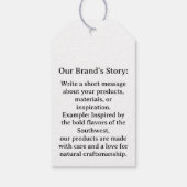 Étiquettes-cadeau Kokopelli Southwestern Custom Small Business (Dos)