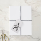 Étiquettes-cadeau Kraft Chic Rustique Calligraphie Holly Jolly De (Avec de la ficelle)