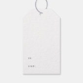 Étiquettes-cadeau Kraft Chic Rustique Calligraphie Holly Jolly De (Dos)