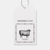 Étiquettes-cadeau Kraft Sheep Farm Business Package Ou Prix (Dos)