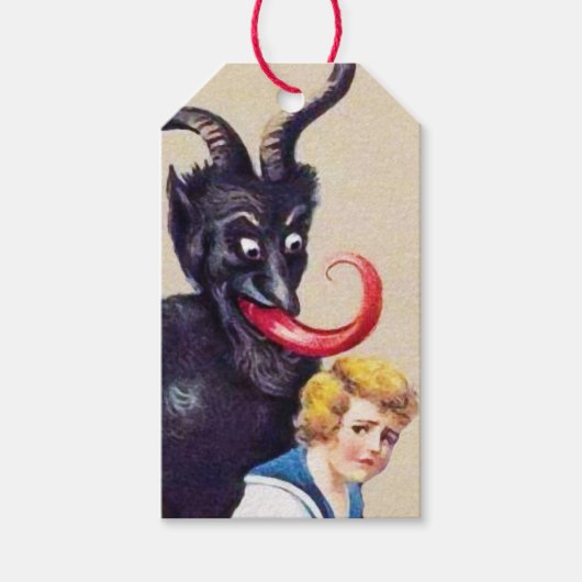 Étiquettes-cadeau Krampus (Devant)