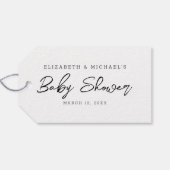 Étiquettes-cadeau La bande à Snoopy | Shower de bébé (Dos (Horizontal))