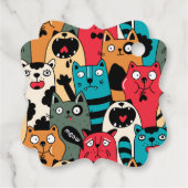 Étiquettes Cadeau La Crowd of cats (Dos)