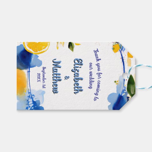 Étiquettes-cadeau La Dolce Vita (Devant (Horizontal))