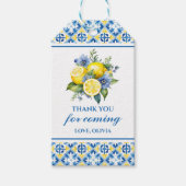 Étiquettes-cadeau La Dolce Vita Citron Merci (Devant)