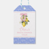 Étiquettes-cadeau La Dolce Vita Citron Rose Bow Merci (Devant)