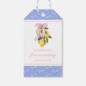 Étiquettes-cadeau La Dolce Vita Citron Rose Merci (Devant)