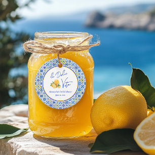 Étiquettes Cadeau La Dolce Vita Fête des mariées d'été italienne