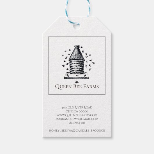 Étiquettes-cadeau La Ferme Des ruches Et Des Abeilles (Devant)